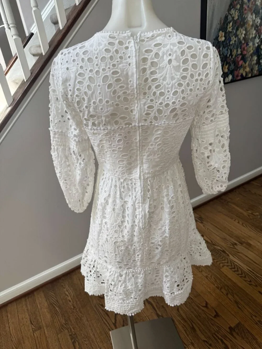 Lilly Pulitzer Lucinda Eyelet Mini Dress White Size 0 - Picture 3 of 4
